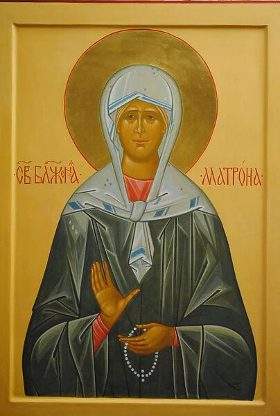 Saint Matrona of Moscow, 20th century. Artist: Russian icon