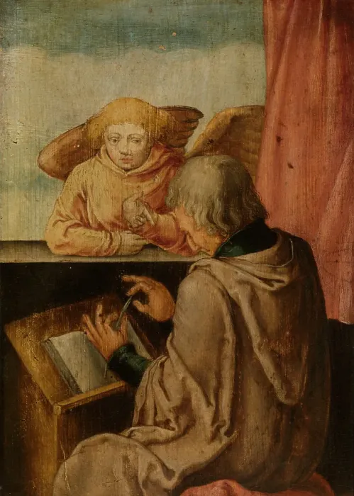 Framed Print : Saint Matthew, after 1518. Creator: Lucas van Leyden Framed Print : Saint Matthew, after 1518. Creator: Lucas van Leyden