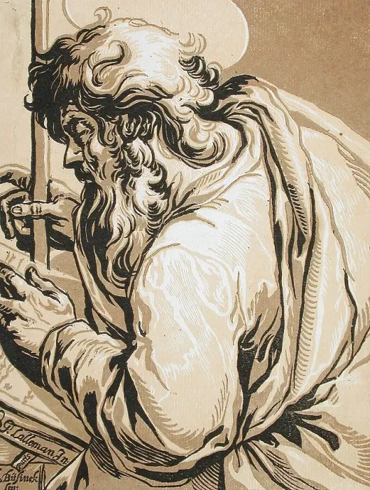 Framed Print : Saint Matthew, between 1620 and 1630. Creator: Ludolph Busing Framed Print : Saint Matthew, between 1620 and 1630. Creator: Ludolph Busing