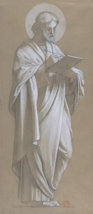 Framed Print : Saint Matthew, 1835-67. Creator: Camille-Auguste Gastine Framed Print : Saint Matthew, 1835-67. Creator: Camille-Auguste Gastine