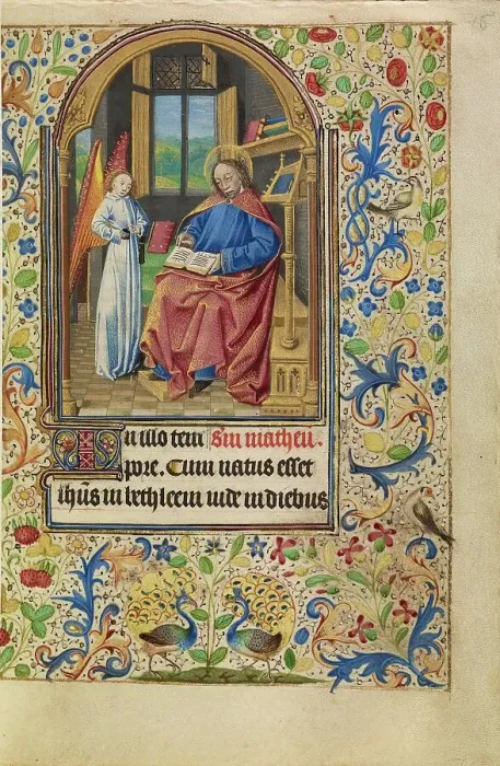 Framed Print : Saint Matthew; Book of Hours, about 1466-1470. Creator: Master of Jacques of Luxembourg Framed Print : Saint Matthew; Book of Hours, about 1466-1470. Creator: Master of Jacques of Luxembourg