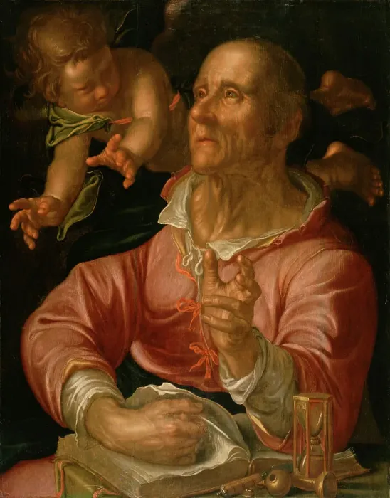 Framed Print : Saint Matthew, c1616. Creator: Joachim Anthonisz Wtewael