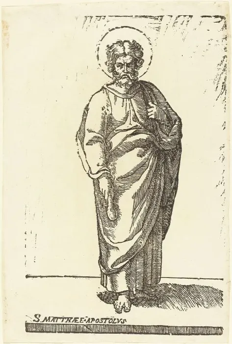 Framed Print : Saint Matthew. Creator: Jacques Stella Framed Print : Saint Matthew. Creator: Jacques Stella