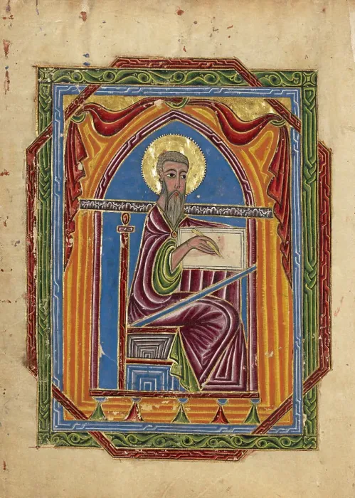 Framed Print : Saint Matthew; Gospel Book, 1615. Creator: Mesrop of Khizan Framed Print : Saint Matthew; Gospel Book, 1615. Creator: Mesrop of Khizan