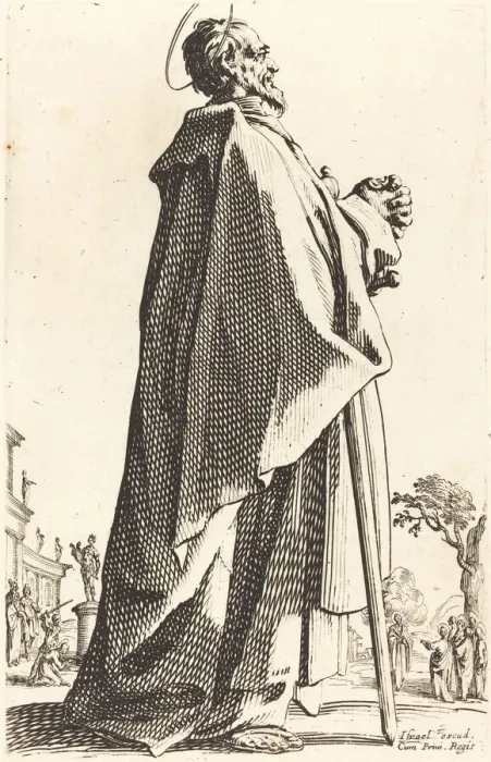 Framed Print : Saint Matthew, published 1631. Creator: Jacques Callot Framed Print : Saint Matthew, published 1631. Creator: Jacques Callot