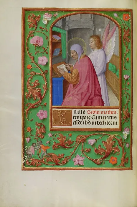 Framed Print : Saint Matthew; Spinola Hours, about 1510-1520. Creator: Unknown Framed Print : Saint Matthew; Spinola Hours, about 1510-1520. Creator: Unknown