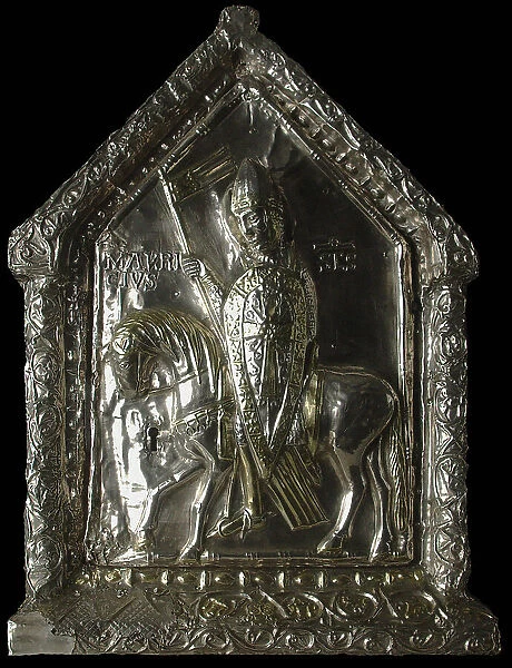 Saint Maurice equestrian. Shrine of the Children of Saint Sigismond, c.1160. Creator: Westeuropäische angewandte Kunst