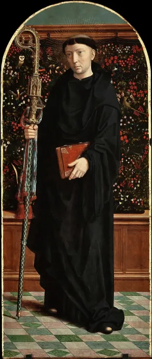Framed Print : Saint Maurus, 1506-1510. Creator: David, Gerard (ca. 1460-1523) Framed Print : Saint Maurus, 1506-1510. Creator: David, Gerard (ca. 1460-1523)