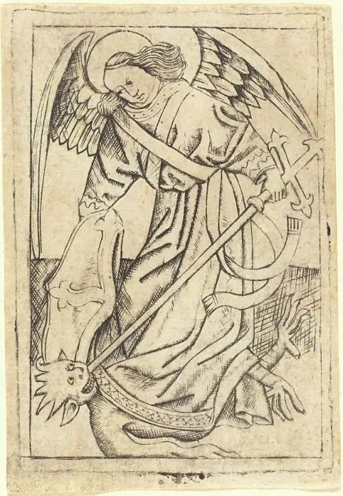 Framed Print : Saint Michael, c. 1460 / 1470. Creator: Unknown Framed Print : Saint Michael, c. 1460 / 1470. Creator: Unknown