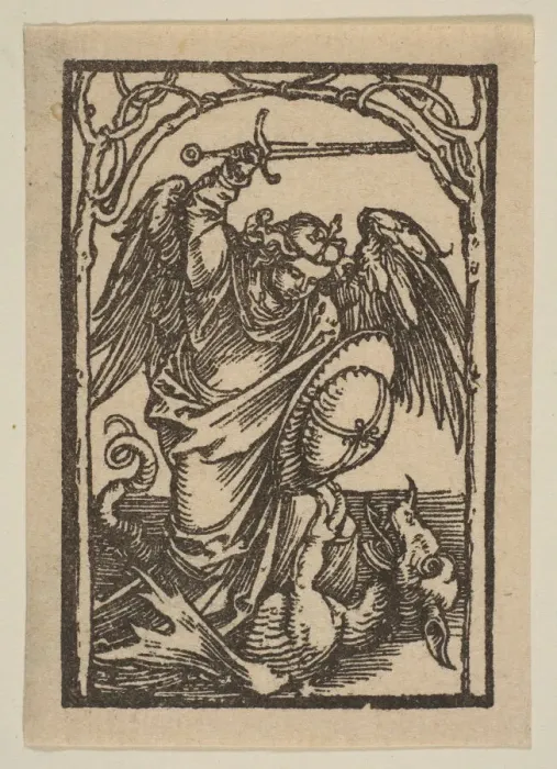 Framed Print : Saint Michael. n. d. Creator: Albrecht Durer Framed Print : Saint Michael. n. d. Creator: Albrecht Durer