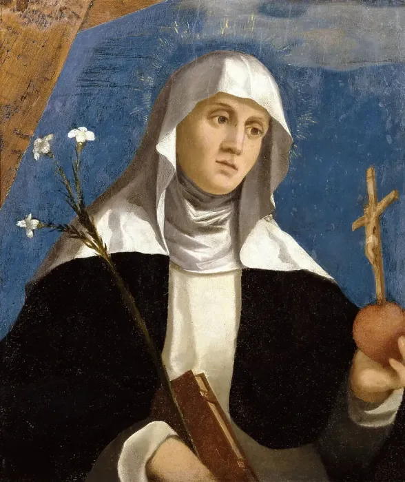 Framed Print : Saint Monica, ca 1510-1520. Creator: Palma il Vecchio, Jacopo, the Elder (1480-1528) Framed Print : Saint Monica, ca 1510-1520. Creator: Palma il Vecchio, Jacopo, the Elder (1480-1528)