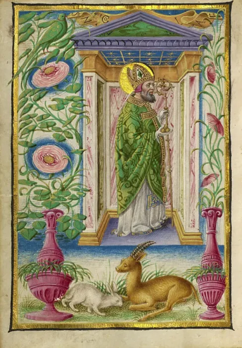 Framed Print : Saint Nicholas; Gualenghi-d'Este Hours, about 1469. Creator: Taddeo Crivelli Framed Print : Saint Nicholas; Gualenghi-d'Este Hours, about 1469. Creator: Taddeo Crivelli