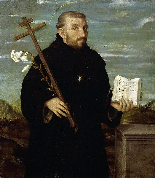 Saint Nicholas of Tolentino, 1556-1557. Creator: Moroni, Giovan Battista (1520 / 25-1578)