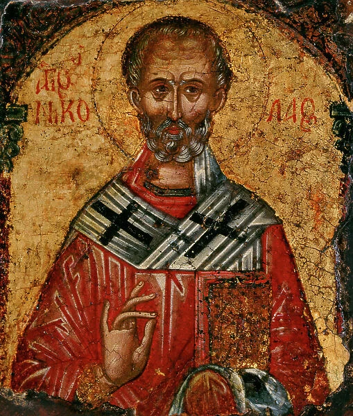Saint Nicolas, between 1500 and 1600. Creator: Cretan School