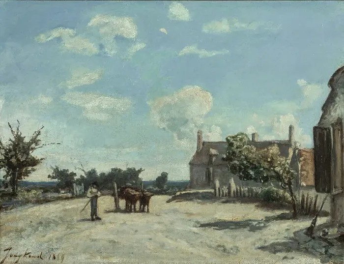 Framed Print : Saint-Parize-le-Chatel, 1869. Creator: Johan Barthold Jongkind Framed Print : Saint-Parize-le-Chatel, 1869. Creator: Johan Barthold Jongkind
