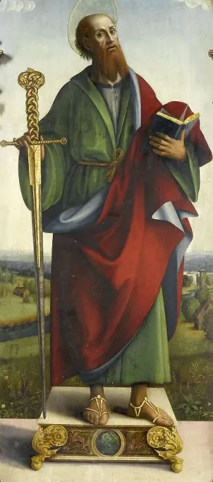 Framed Print : Saint Paul, 1490-1527. Creator: Macrino d'Alba Framed Print : Saint Paul, 1490-1527. Creator: Macrino d'Alba