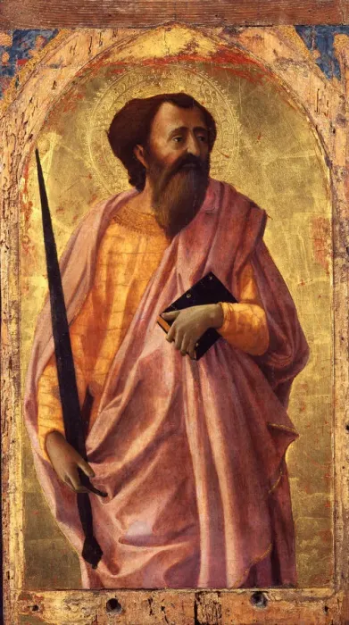 Framed Print : Saint Paul. From the Altarpiece for the Santa Maria del Carmine in Pisa, 1426 Framed Print : Saint Paul. From the Altarpiece for the Santa Maria del Carmine in Pisa, 1426