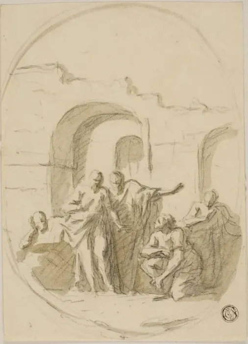Framed Print : Saint Paul and Barnabas at Lystra, c. 1714. Creator: Sir James Thornhill Framed Print : Saint Paul and Barnabas at Lystra, c. 1714. Creator: Sir James Thornhill