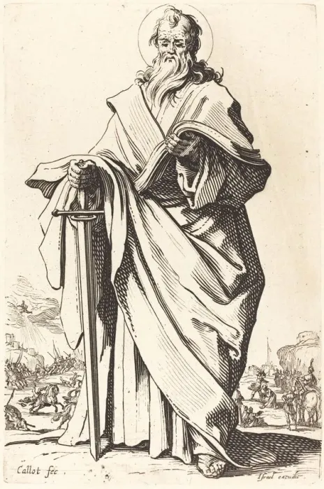 Framed Print : Saint Paul, published 1631. Creator: Jacques Callot Framed Print : Saint Paul, published 1631. Creator: Jacques Callot