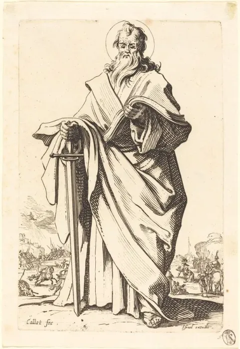 Framed Print : Saint Paul, published 1631. Creator: Jacques Callot Framed Print : Saint Paul, published 1631. Creator: Jacques Callot