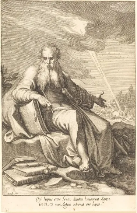 Framed Print : Saint Paul, Seated. Creator: Jacques Callot Framed Print : Saint Paul, Seated. Creator: Jacques Callot