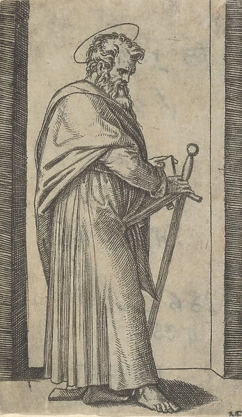 Saint Paul, sword in his right hand, from the series Piccoli Santi (Small Saint... ca