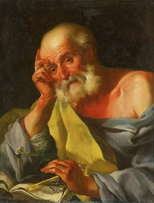 Framed Print : Saint Peter, 1760-1780. Creators: Unknown, Circle of Johann Lucas Kracker Framed Print : Saint Peter, 1760-1780. Creators: Unknown, Circle of Johann Lucas Kracker