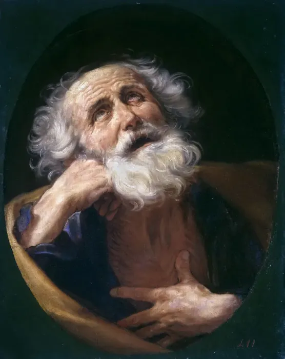 Framed Print : Saint Peter, c. 1617. Creator: Reni, Guido (1575-1642) Framed Print : Saint Peter, c. 1617. Creator: Reni, Guido (1575-1642)