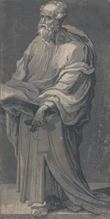 Framed Print : Saint Peter, ca. 1547. Creator: Domenico Beccafumi Framed Print : Saint Peter, ca. 1547. Creator: Domenico Beccafumi