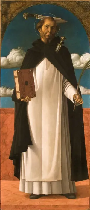 Framed Print : Saint Peter Martyr, c1485-1490. Creator: Bellini; Giovanni (1430-1516) Framed Print : Saint Peter Martyr, c1485-1490. Creator: Bellini; Giovanni (1430-1516)