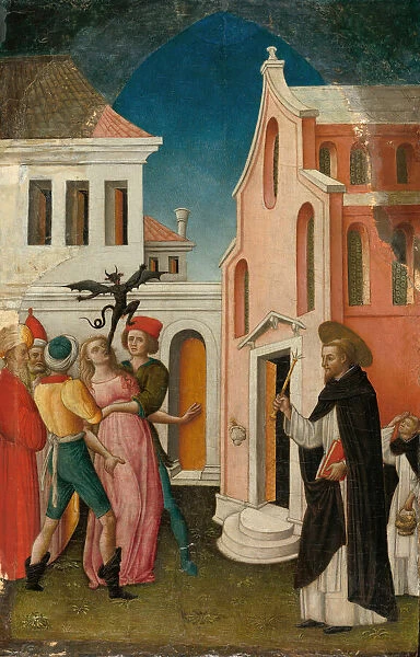 Saint Peter Martyr Exorcizing a Woman Possessed by a Devil, 1445  /  55