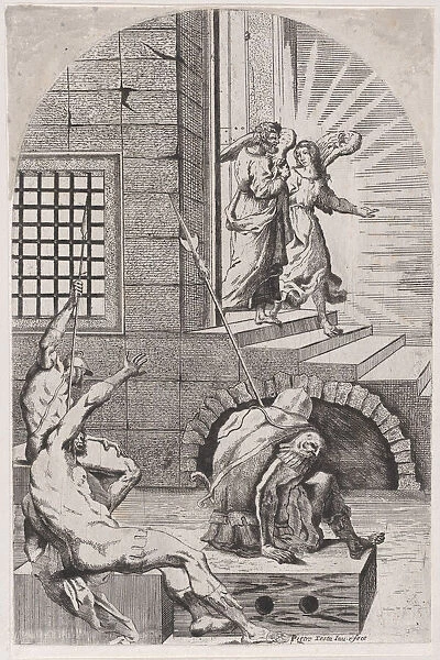 Saint Peter being released from prison by the angel, 1650-70