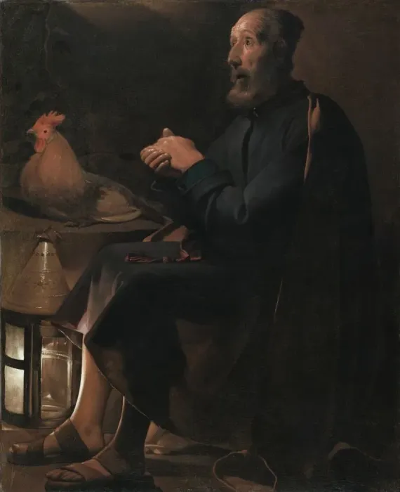 Framed Print : Saint Peter Repentant, 1645. Creator: Georges de La Tour (French, 1593-1652) Framed Print : Saint Peter Repentant, 1645. Creator: Georges de La Tour (French, 1593-1652)