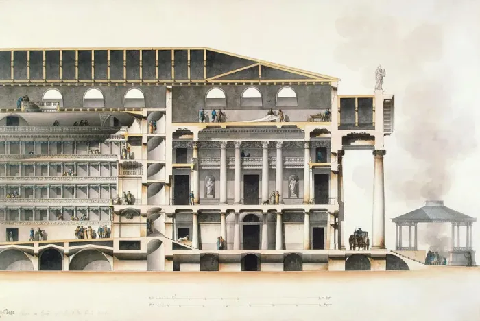 Framed Print : The Saint Petersburg Imperial Bolshoi Kamenny Theatre, Early 19th century. Artist: Quarenghi, Giacomo Antonio Domenico (1744-1817) Framed Print : The Saint Petersburg Imperial Bolshoi Kamenny Theatre, Early 19th century. Artist: Quarenghi, Giacomo Antonio Domenico (1744-1817)