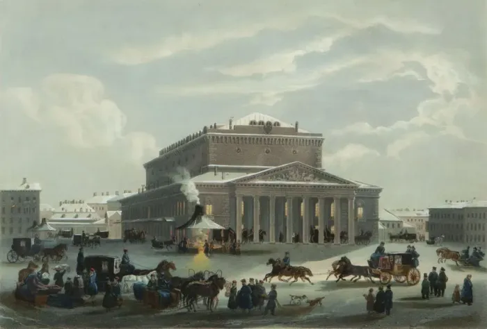 Framed Print : The Saint Petersburg Imperial Bolshoi Kamenny Theatre, End 1840s. Creator: Diez, Samuel Friedrich Framed Print : The Saint Petersburg Imperial Bolshoi Kamenny Theatre, End 1840s. Creator: Diez, Samuel Friedrich