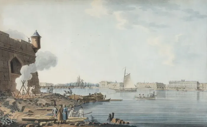 Framed Print : Saint Petersburg. View from the Peter and Paul Fortress on the Summer Garden, 1806 Framed Print : Saint Petersburg. View from the Peter and Paul Fortress on the Summer Garden, 1806