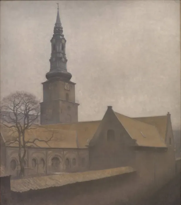 Framed Print : Saint Petri Church, Copenhagen, 1906. Creator: Hammershoi, Vilhelm (1864-1916) Framed Print : Saint Petri Church, Copenhagen, 1906. Creator: Hammershoi, Vilhelm (1864-1916)
