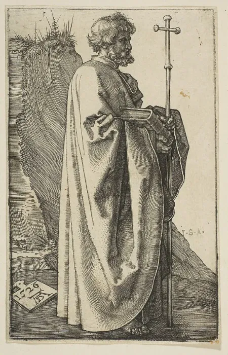 Framed Print : Saint Philip, 1523 / 1526. Creator: Albrecht Durer Framed Print : Saint Philip, 1523 / 1526. Creator: Albrecht Durer