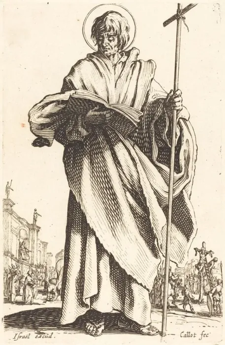 Framed Print : Saint Philip, published 1631. Creator: Jacques Callot Framed Print : Saint Philip, published 1631. Creator: Jacques Callot