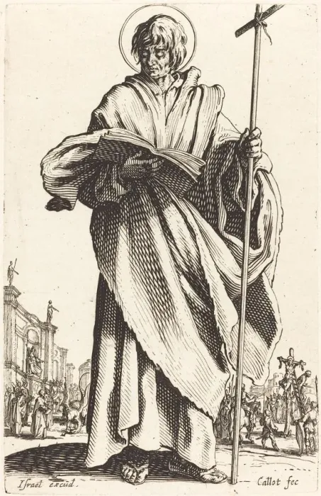 Framed Print : Saint Philip, published 1631. Creator: Jacques Callot Framed Print : Saint Philip, published 1631. Creator: Jacques Callot
