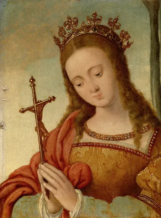 Framed Print : Saint at Prayers, 16th century. Creator: Anon Framed Print : Saint at Prayers, 16th century. Creator: Anon