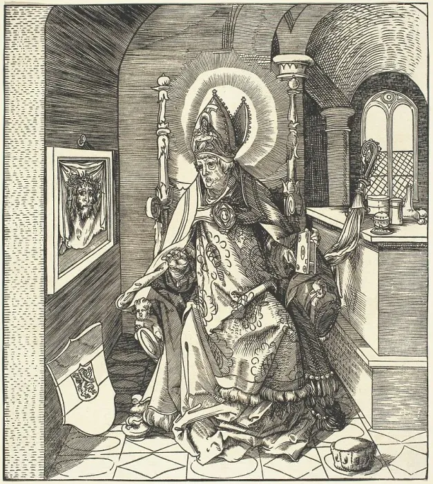 Framed Print : Saint Remigius, 1510. Creator: Leonhard Beck Framed Print : Saint Remigius, 1510. Creator: Leonhard Beck