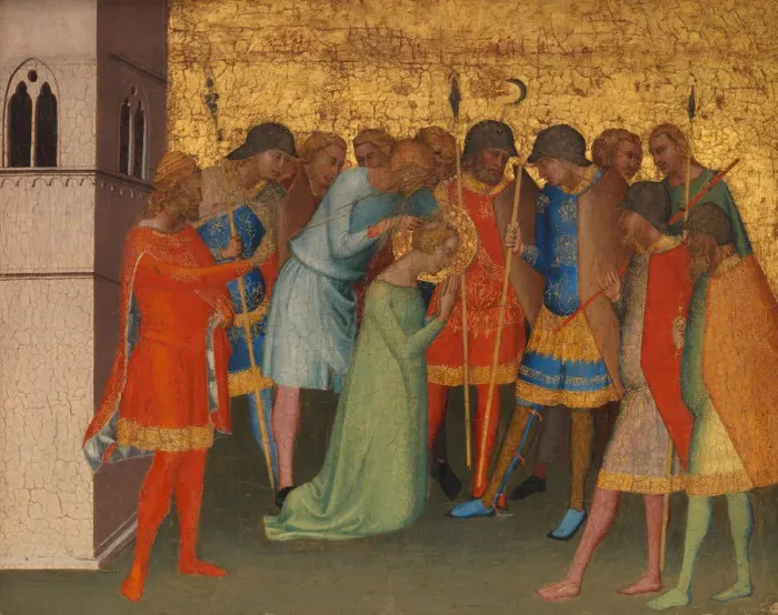 Framed Print : Saint Reparata Being Prepared for Execution. Creator: Bernardo Daddi