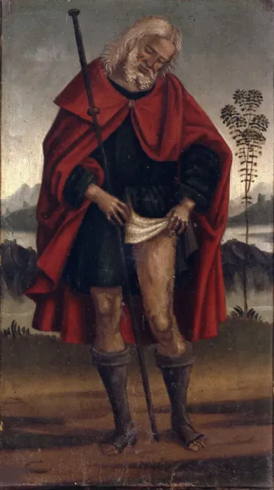 Framed Print : Saint Roch, ca 1515-1520. Creator: Signorelli, Luca (ca 1441-1523) Framed Print : Saint Roch, ca 1515-1520. Creator: Signorelli, Luca (ca 1441-1523)