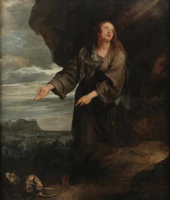 Framed Print : Saint Rosalia Interceding for the City of Palermo, c.1630. Creator: Dyck, Sir Anthony van (1599-1641) Framed Print : Saint Rosalia Interceding for the City of Palermo, c.1630. Creator: Dyck, Sir Anthony van (1599-1641)