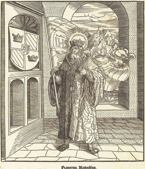 Framed Print : Saint Rudolfus, 1516 / 1518. Creator: Leonhard Beck Framed Print : Saint Rudolfus, 1516 / 1518. Creator: Leonhard Beck