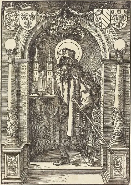 Framed Print : Saint Sebaldus. Creator: Hans Springinklee Framed Print : Saint Sebaldus. Creator: Hans Springinklee