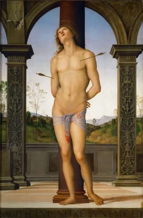 Framed Print : Saint Sebastian, 1490-1500 Framed Print : Saint Sebastian, 1490-1500