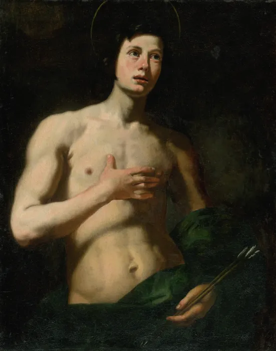 Framed Print : Saint Sebastian, 1638. Creator: Lorenzo Lippi Framed Print : Saint Sebastian, 1638. Creator: Lorenzo Lippi