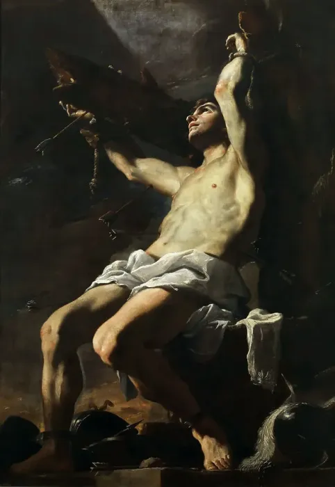 Framed Print : Saint Sebastian, 1655-1657. Creator: Preti, Mattia (1613-1699) Framed Print : Saint Sebastian, 1655-1657. Creator: Preti, Mattia (1613-1699)